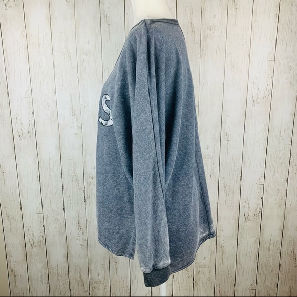 🔥CHASER🔥Anthropologie BLISS Long Sleeve Knit Pullover Top Gray XS NWT - Picture 3 of 5